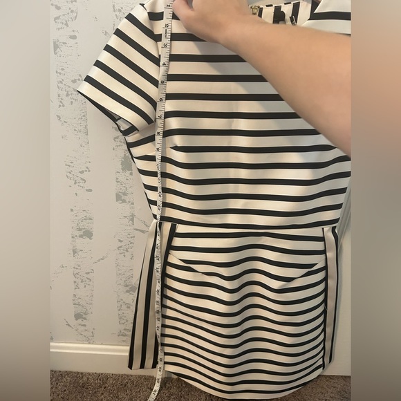 Topshop dress satin striped size 4 mini dress - Picture 5 of 7